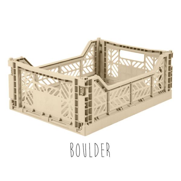 Storage . Folding Crate - Midi / Buy 5 Get 1 Free - Boulder